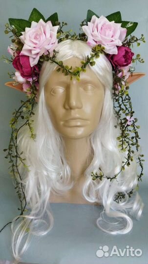 Ободок с цветами 