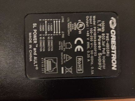 Crestron PWE-4803RU power over ethernet 100