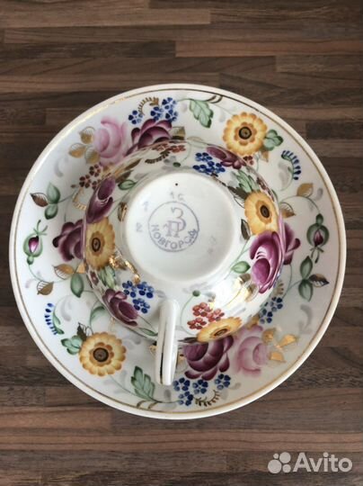 Чайная пара из сервиза «Розы»