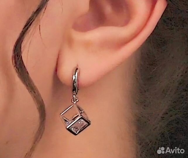 Серьги серебро