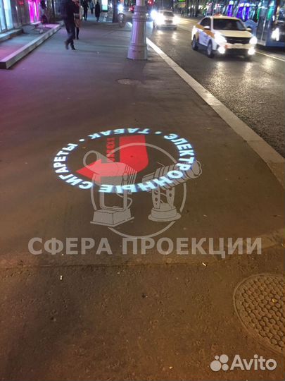 Яркий Рекламный гобо проектор для проекции изображ