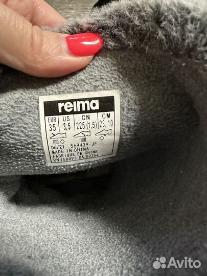 Зимние сапоги Reima 35 (по факту 33,5-34)