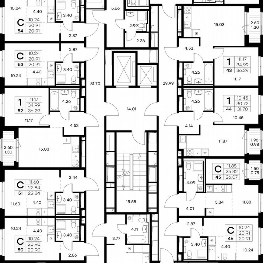 Квартира-студия, 20,9 м², 4/12 эт.