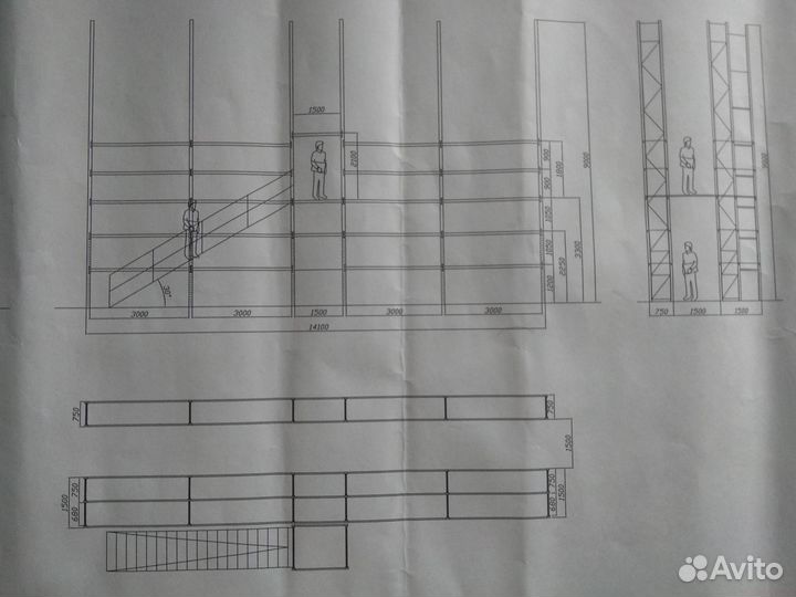 Глубинные стеллажи бу эскон