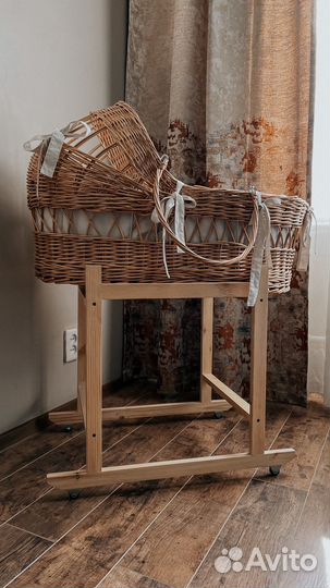 Корзина плетеная люлька детская