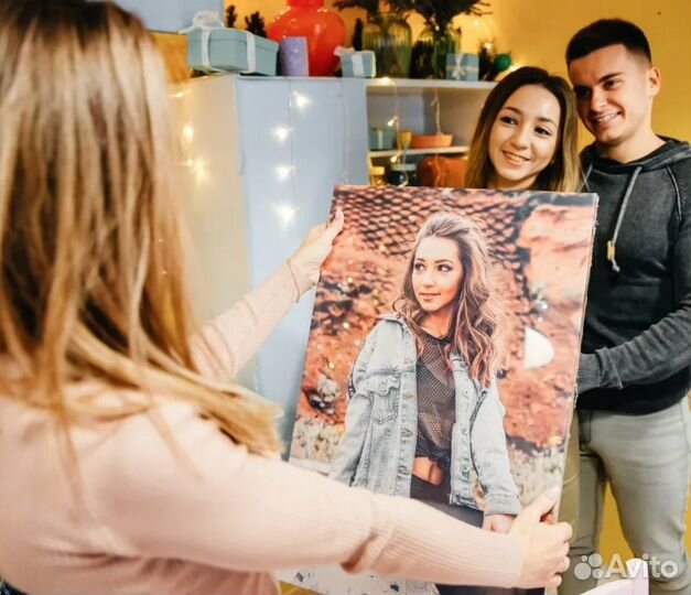 Портрет по фото 60на80 см