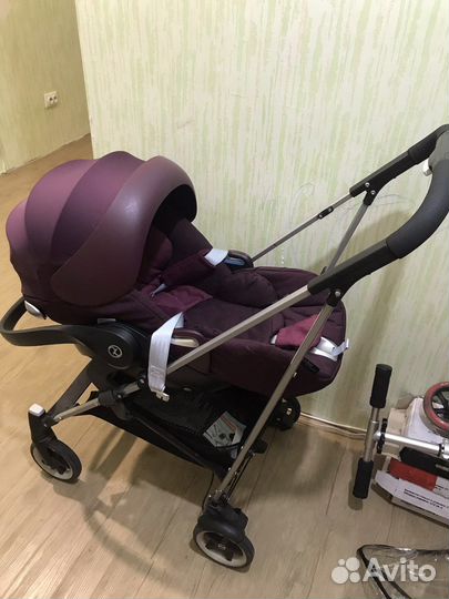 Автолюлька cybex cloud q с базой и коляска