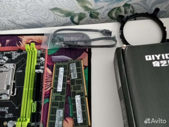 Материнская плата с процессором и оперативной 8гб