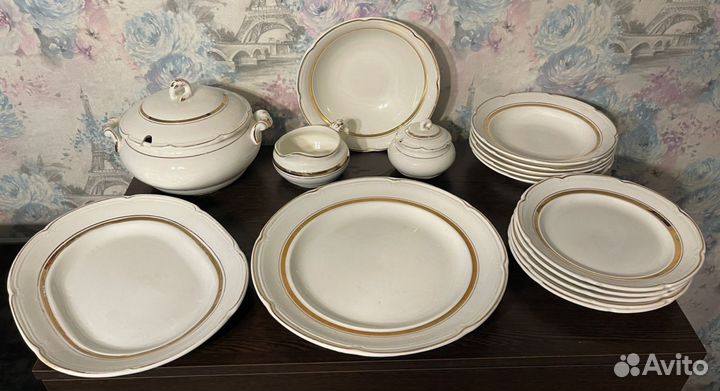 Сервиз столовый свадебный Конаково зик СССР