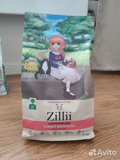 Корм Zillii для стерилизованных кошек 2 кг