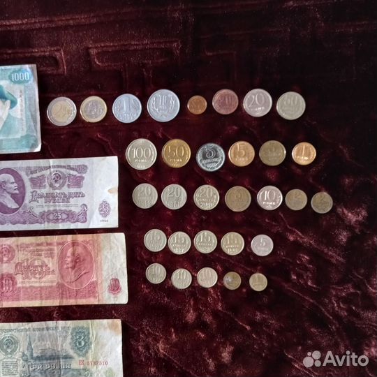 Коллекция монет и банкнот разных стран и времен