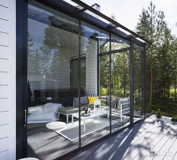 Безрамное Остекление дома