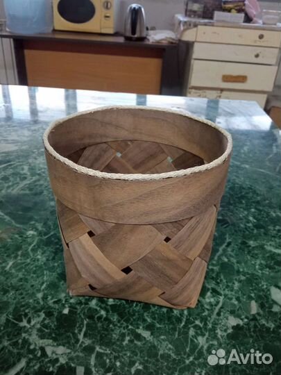 Плетеные корзинки из шпона