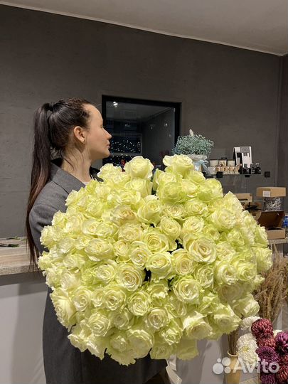 Вау-букет из 101 розы