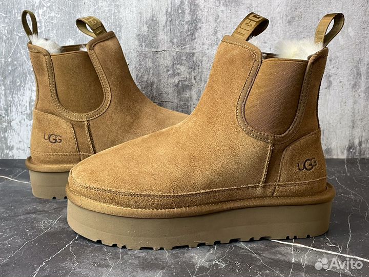 Ботинки UGG Neumel Platform Chelsea Chestnut