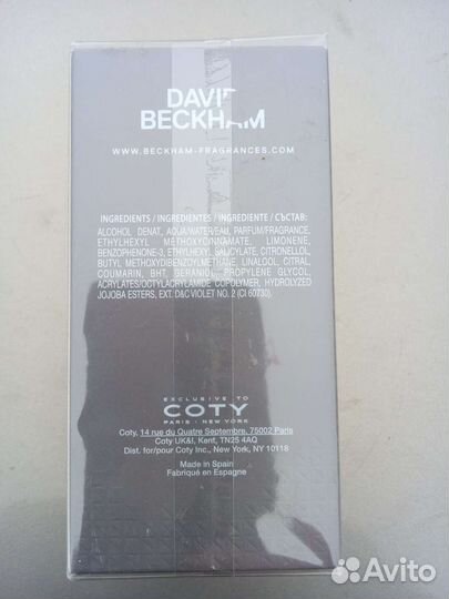 Мужская туалетная вода David Beckham