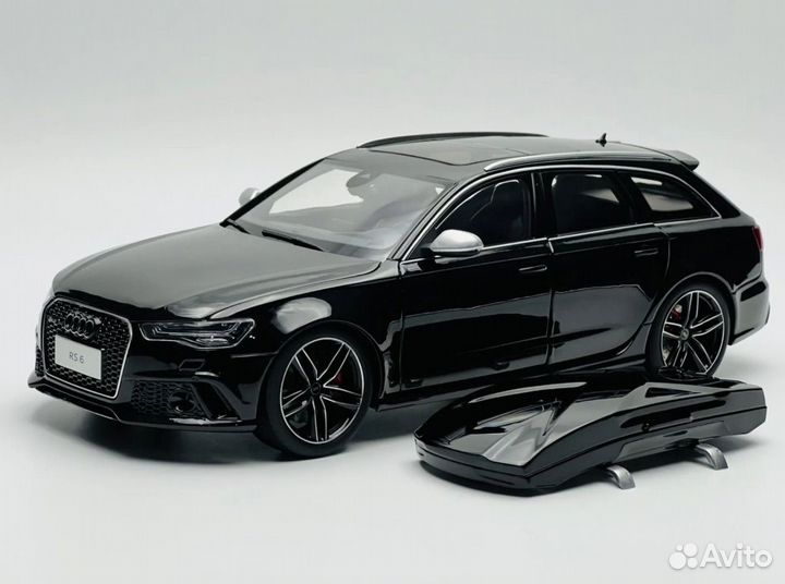 Модель Audi RS6 С7 2017 Avant 1/18 черная