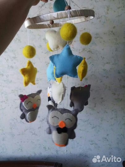 Мобиль из фетра “Совята”