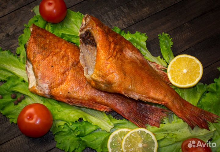 Рыба Окунь морской гор копч Крупный цена за кг