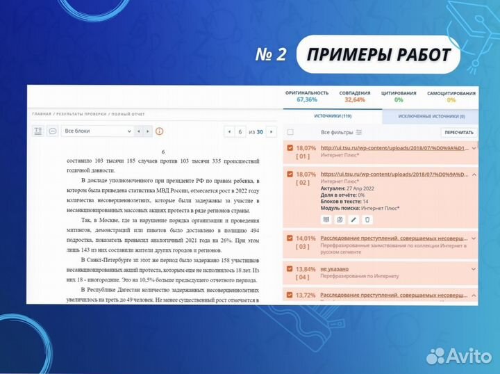 Антиплагиат, рерайт, повышение оригинальности