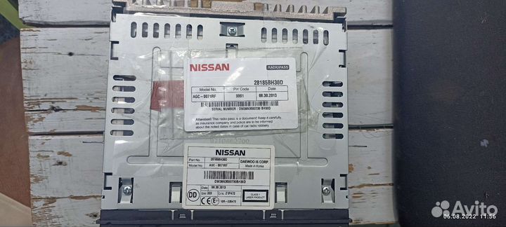 Штатная магнитола на nissan qashqai кузов j10