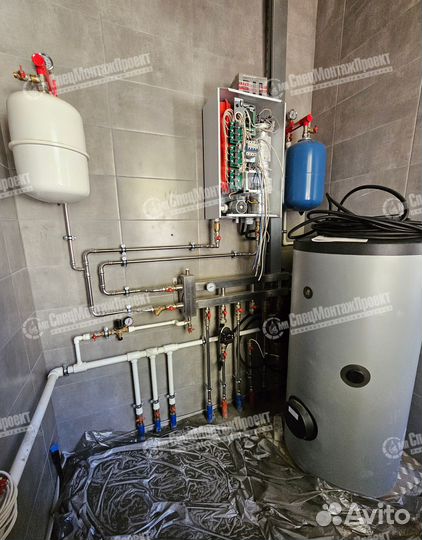 Монтаж отопления и водоснабжения в частном доме