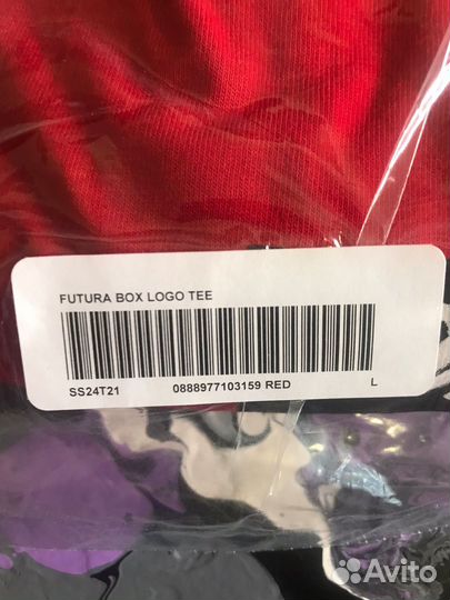 Supreme Futura Box Logo Tee Red L