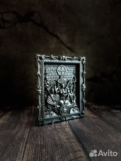 Адовая Троица черная икона, алтарный лик