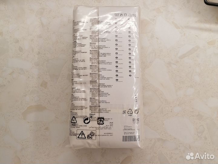 Простыня натяжная IKEA 90x200 белая