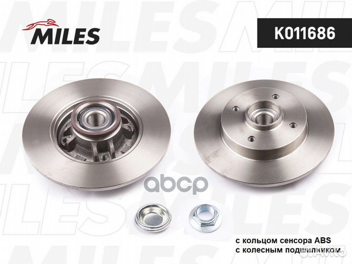 Диск тормозной задний с подшипником citroen C4