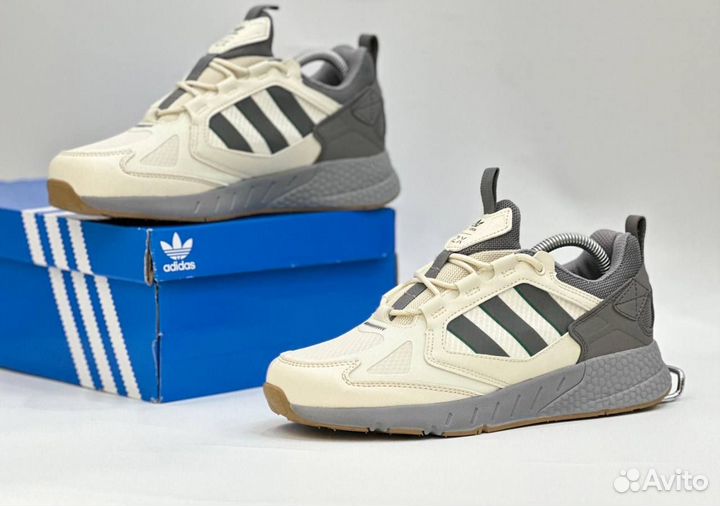 Кроссовки Adidas ZX мужские бежевые