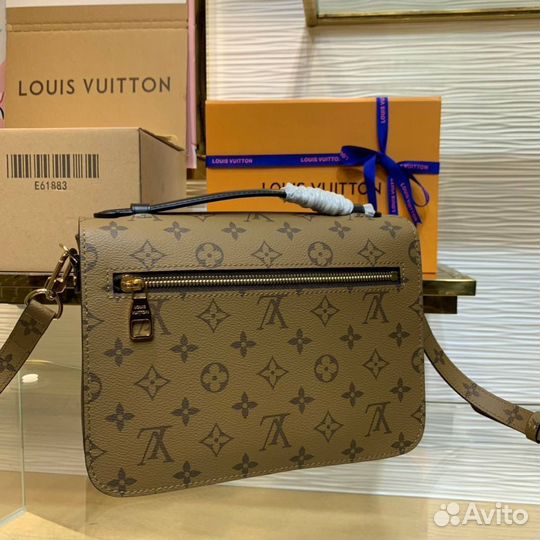 Сумка Louis Vuitton канва+натуральная к
