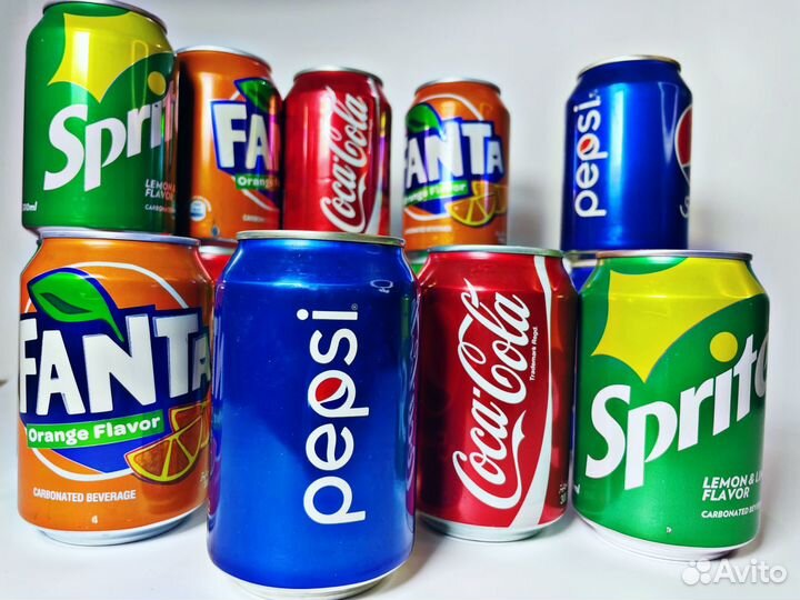 Оригинальные Напитки. Кола, Фанта, Спрайт, Пепси