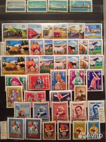Почтовые марки СССР Монголия, Венгрия, Польша и др