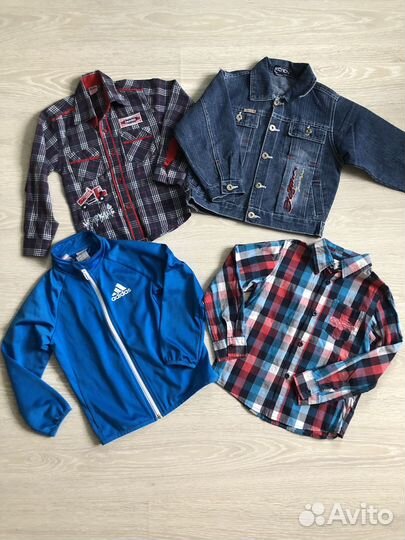 Детские вещи пакетом для мальчика 110 116