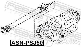 Вал карданный nissan fuga Y50 2004.10-2009.11 F