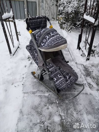 Детские санки коляска бу