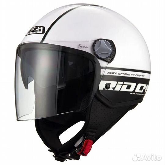 NZI Capital 2 Duo open face helmet Glossy Ridon Wh