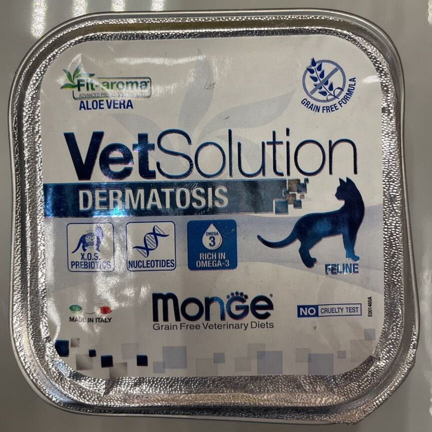 Monge vetsolution dermatosis для кошек 100 г