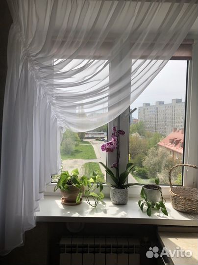 Тюль белая новая