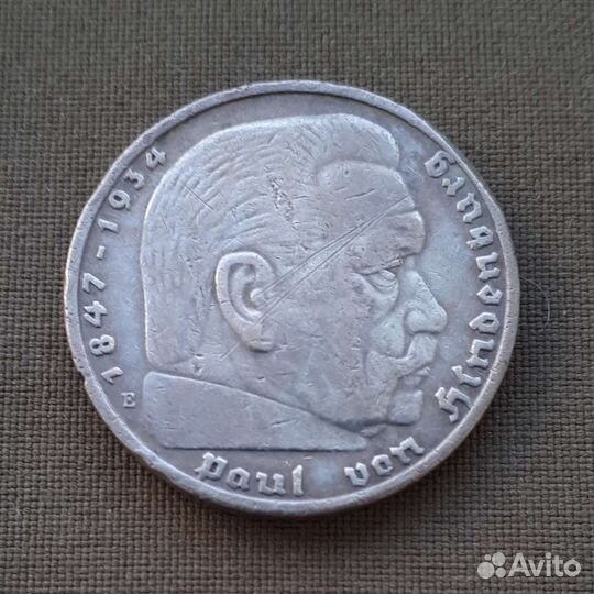 5 марок Е. 1935г. Германия