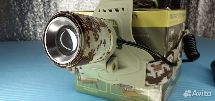 Фонарь налобный HD Lamp белый свет +уф излучение