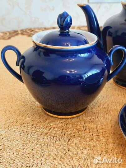 Чайный сервиз кобальт лфз СССР