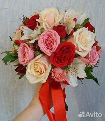 Цветы розы букет