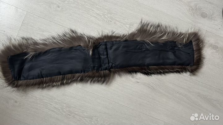 Шапка ушанка из чернобурки и меховой воротник