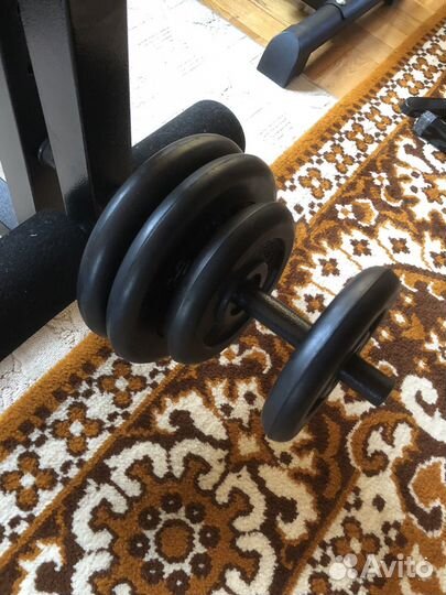 Штанга гриф блины скамья