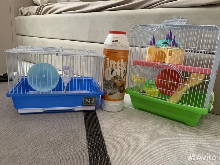 Клетки для хомяков двух этажная и одна этажная