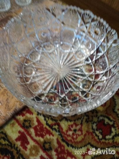 Хрустальная посуда стаканы фужеры