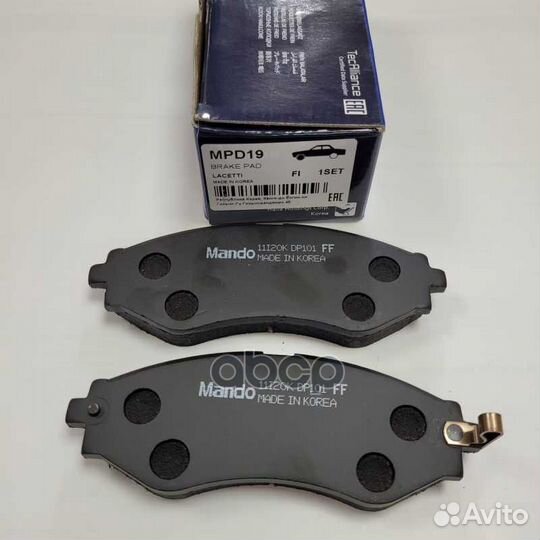 Колодки тормозные, передние MPD19 Mando