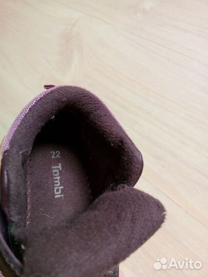 Ботинки демисезонные для девочки 22 размер